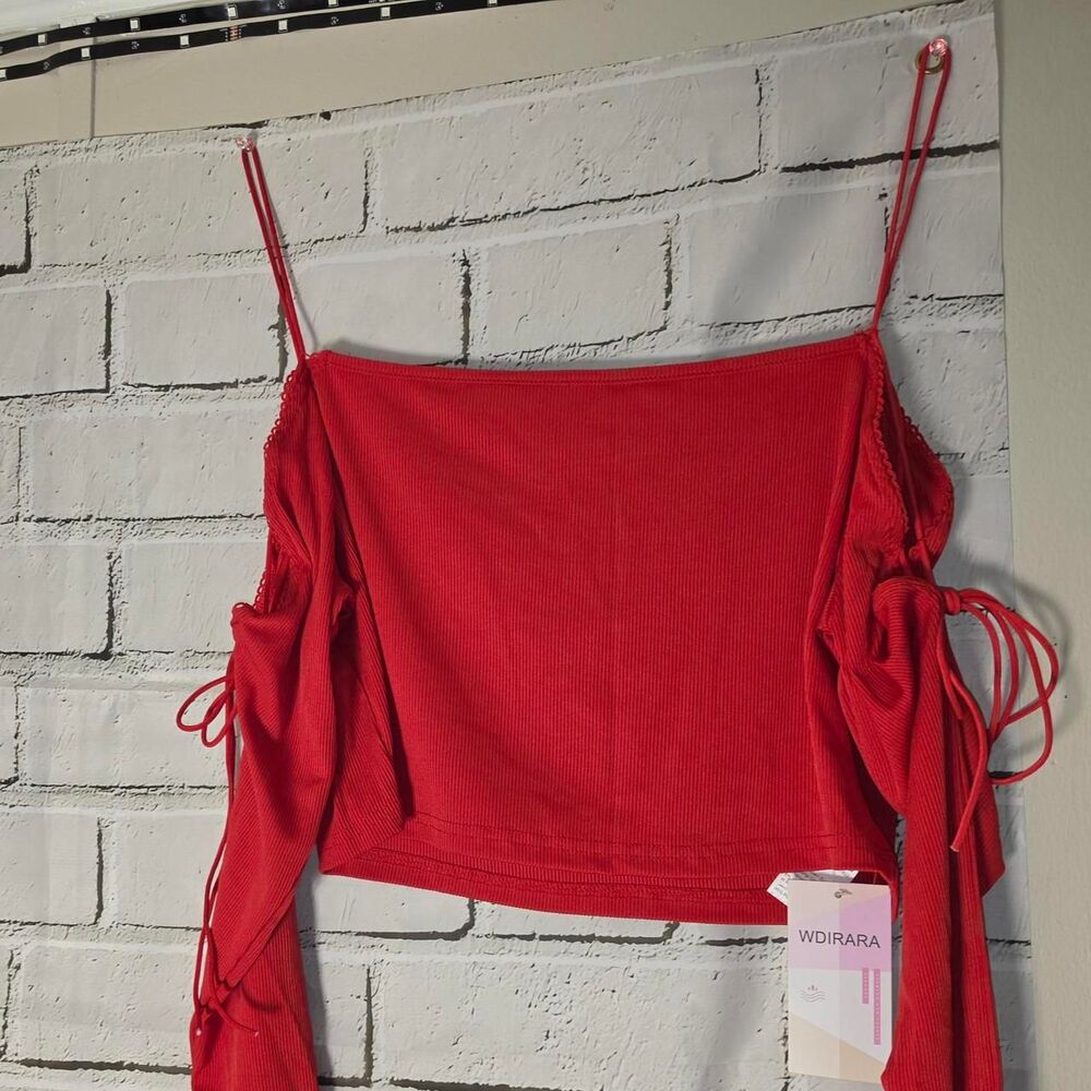 Unbranded Women's Red Crop-top